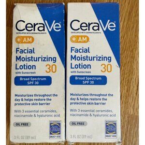 Cerva AM Facial Moisturizing Lotion  30 SPF   3 ?oz per botttle lot 2 bottles
